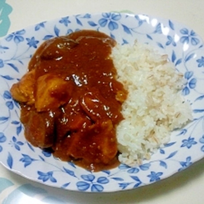 濃厚！鶏むね肉と茄子のトマトカレー＋＋